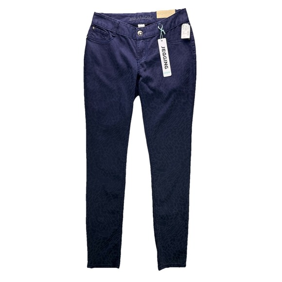 Maurices Pants - Maurices Jegging Pants Size Small Blue Cheetah Print Denim Stretch Flex NWT